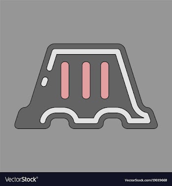 Icon in flat design fence vector image