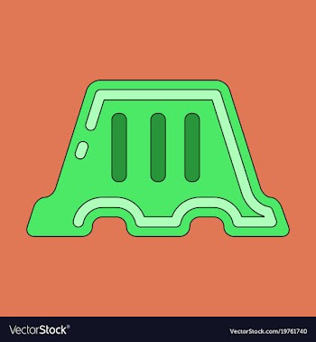 Icon in flat design fence vector image