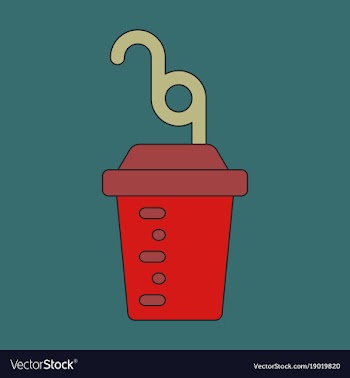 Icon in flat design fitness cocktail vector image