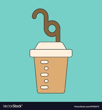 Icon in flat design fitness cocktail vector image