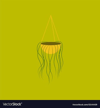 Icon in flat design flower pot vector image