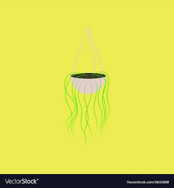Icon in flat design flower pot vector image
