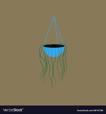 Icon in flat design flower pot vector image