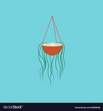 Icon in flat design flower pot vector image