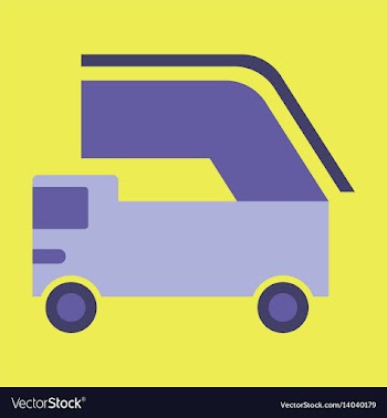 Icon in flat design for airport aircraft loader vector image