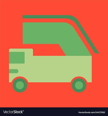 Icon in flat design for airport aircraft loader vector image