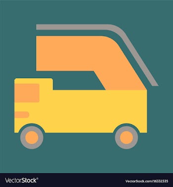 Icon in flat design for airport aircraft loader vector image