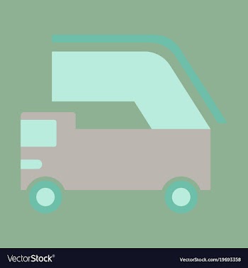 Icon in flat design for airport aircraft loader vector image