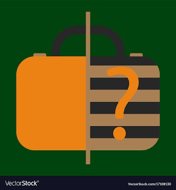 Icon in flat design for airport baggage scanner vector image