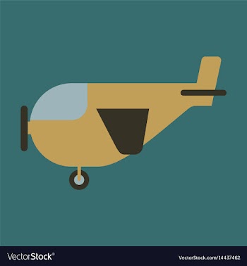 Icon in flat design for airport light aircraft vector image