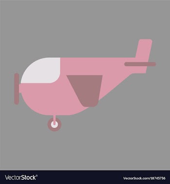 Icon in flat design for airport light aircraft vector image
