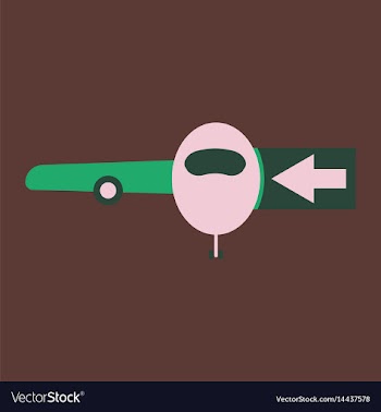 Icon in flat design for airport passengers vector image