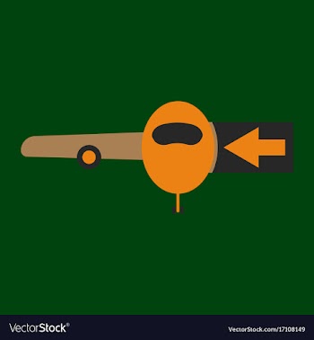 Icon in flat design for airport passengers vector image
