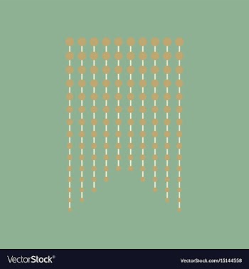 Icon in flat design garland vector image