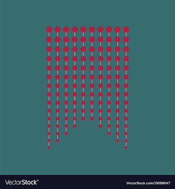 Icon in flat design garland vector image