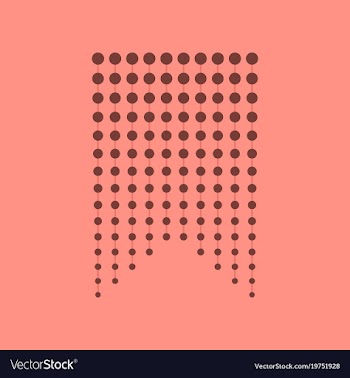 Icon in flat design garland vector image