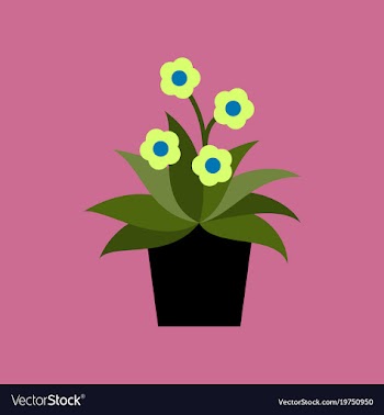Icon in flat design geranium vector image