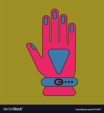 Icon in flat design glove vector image