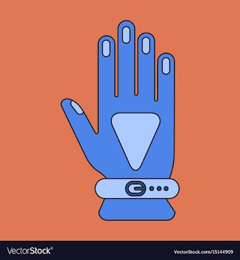 Icon in flat design glove vector image