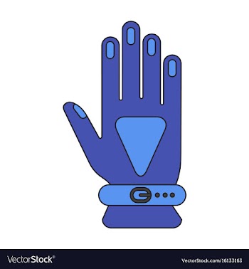 Icon in flat design glove vector image