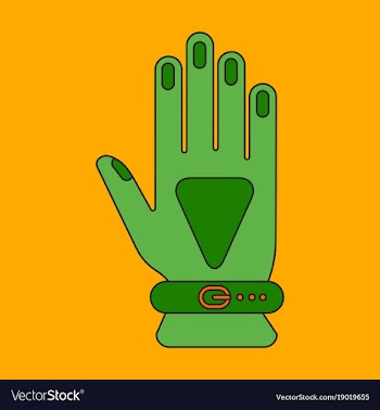 Icon in flat design glove vector image