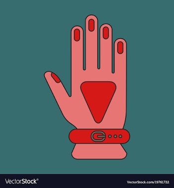 Icon in flat design glove vector image