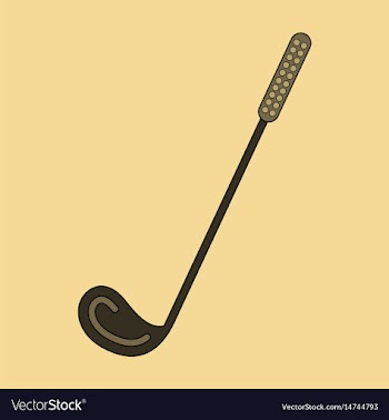 Icon in flat design golf club vector image