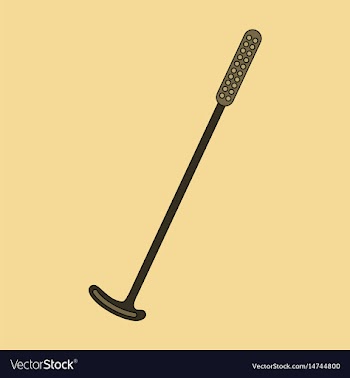 Icon in flat design golf club vector image
