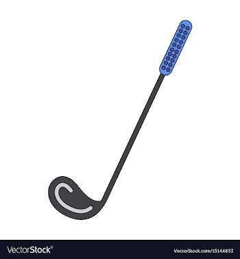 Icon in flat design golf club vector image