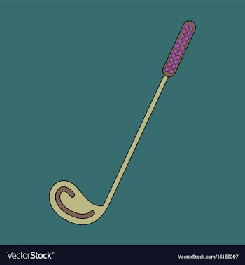 Icon in flat design golf club vector image