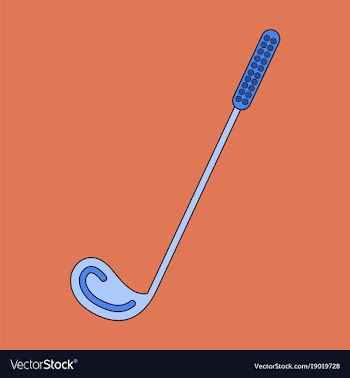 Icon in flat design golf club vector image