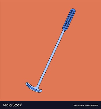 Icon in flat design golf club vector image