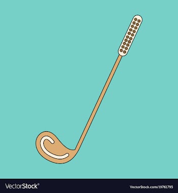 Icon in flat design golf club vector image