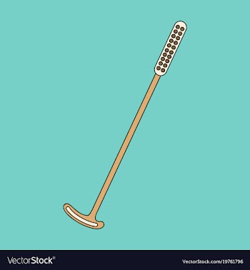 Icon in flat design golf club vector image