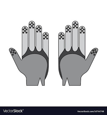 Icon in flat design golf gloves vector image