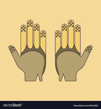 Icon in flat design golf gloves vector image