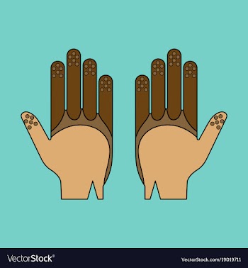 Icon in flat design golf gloves vector image