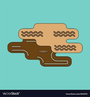 Icon in flat design golf hole vector image