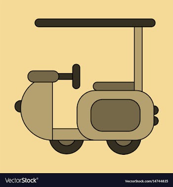 Icon in flat design golf machine vector image