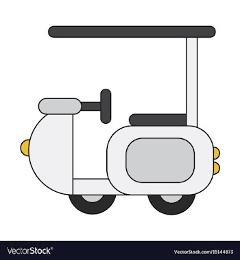 Icon in flat design golf machine vector image