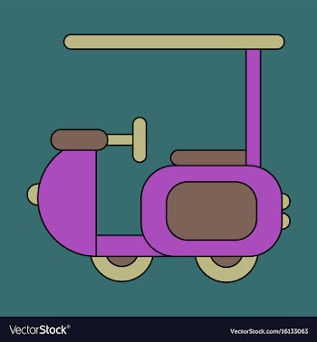Icon in flat design golf machine vector image