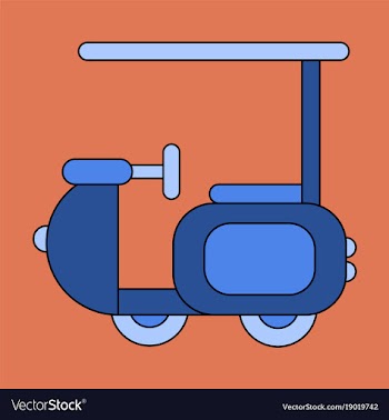 Icon in flat design golf machine vector image