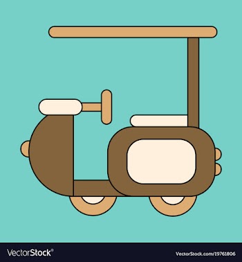 Icon in flat design golf machine vector image