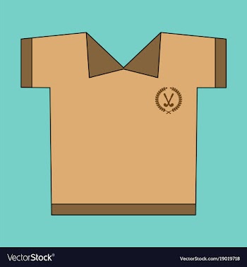 Icon in flat design golf shirt vector image