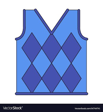 Icon in flat design golf vest vector image