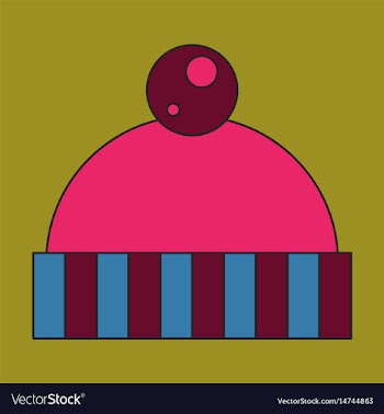 Icon in flat design hat vector image