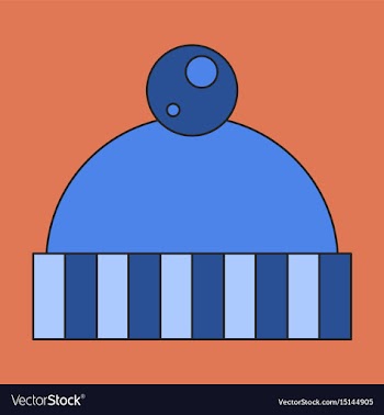 Icon in flat design hat vector image
