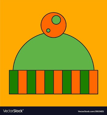 Icon in flat design hat vector image