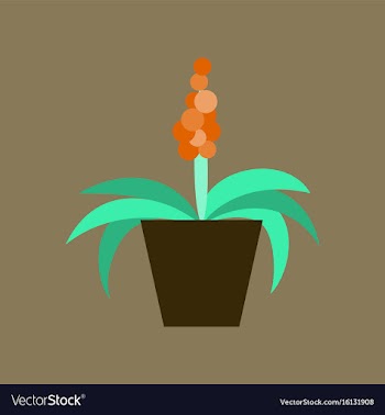 Icon in flat design hyacinth vector image