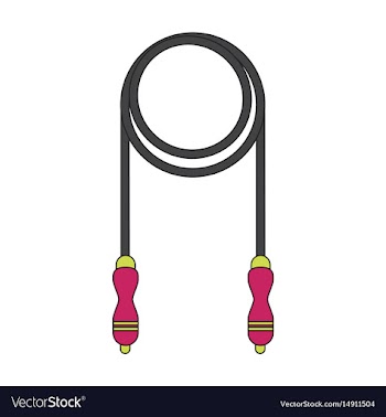 Icon in flat design jump rope vector image